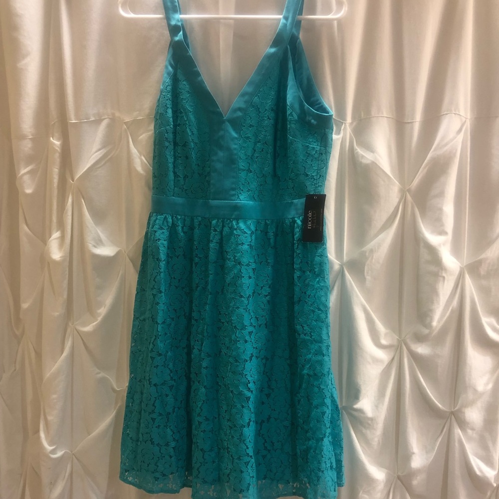Teal Nicole Sleeveless Dress